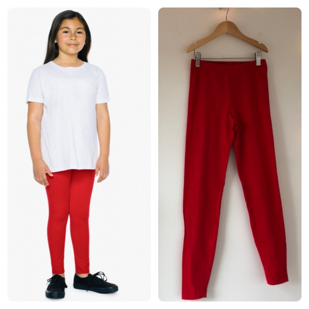 🌫3/$15🌫EUC- Girls’ Red American Apparel Leggings